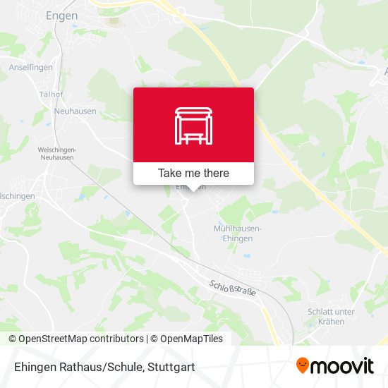 Ehingen Rathaus/Schule map