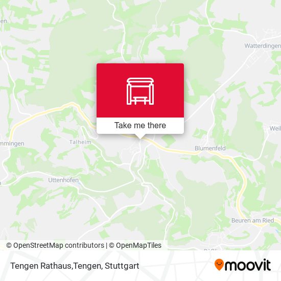 Tengen Rathaus,Tengen map