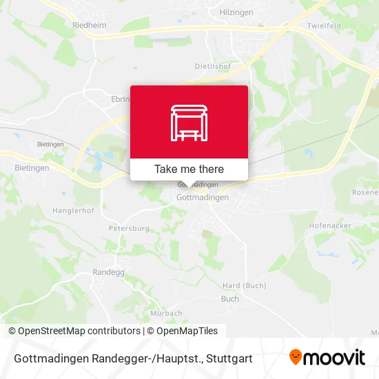 Карта Gottmadingen Randegger- / Hauptst.