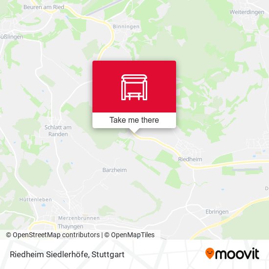 Riedheim Siedlerhöfe map