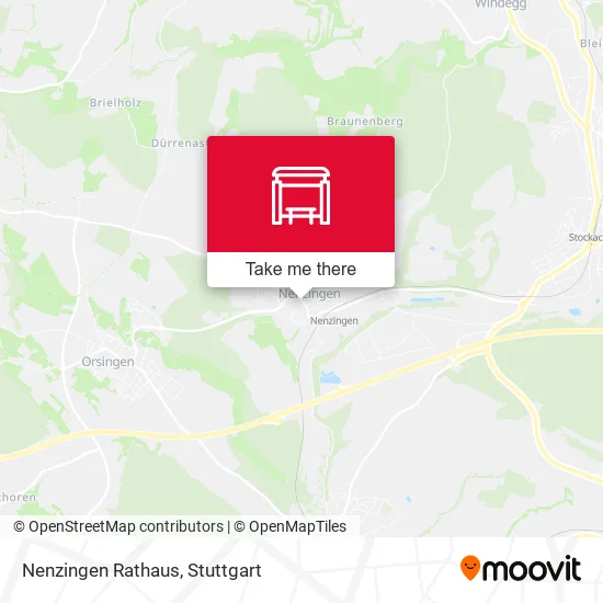 Nenzingen Rathaus map