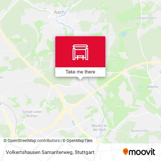 Volkertshausen Samariterweg map
