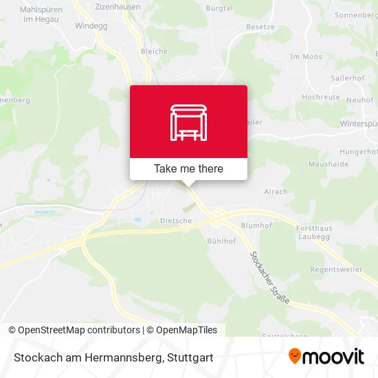 Карта Stockach am Hermannsberg