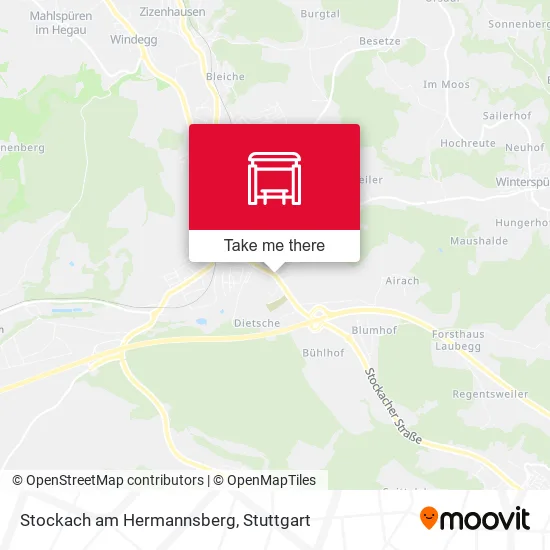 Карта Stockach am Hermannsberg