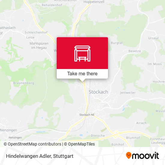 Карта Hindelwangen Adler