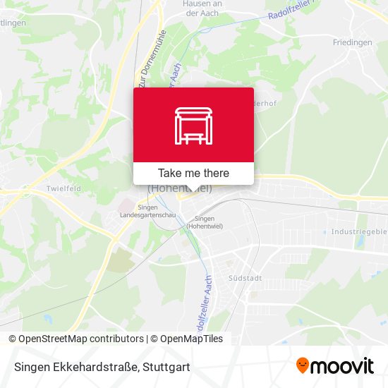 Singen Ekkehardstraße map