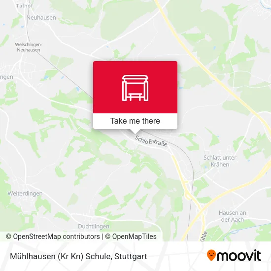 Карта Mühlhausen (Kr Kn) Schule