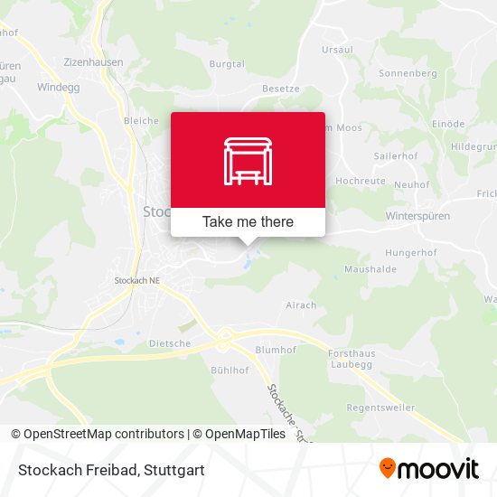 Stockach Freibad map
