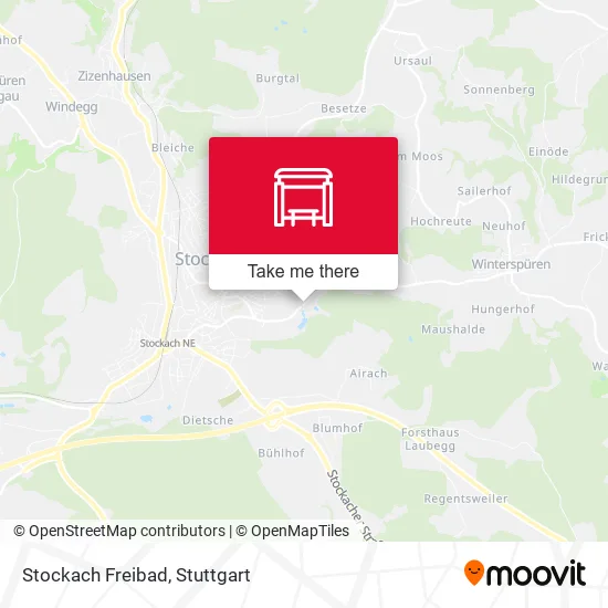 Карта Stockach Freibad