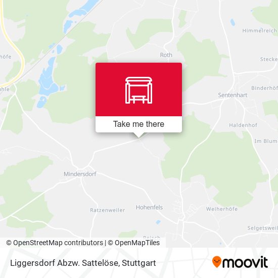 Liggersdorf Abzw. Sattelöse map