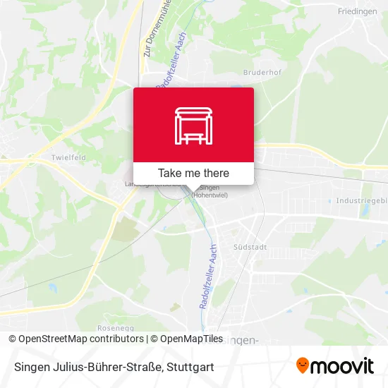 Карта Singen Julius-Bührer-Straße