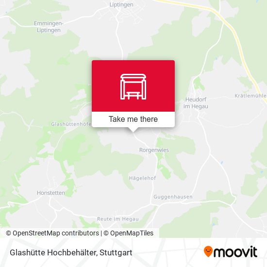 Glashütte Hochbehälter map