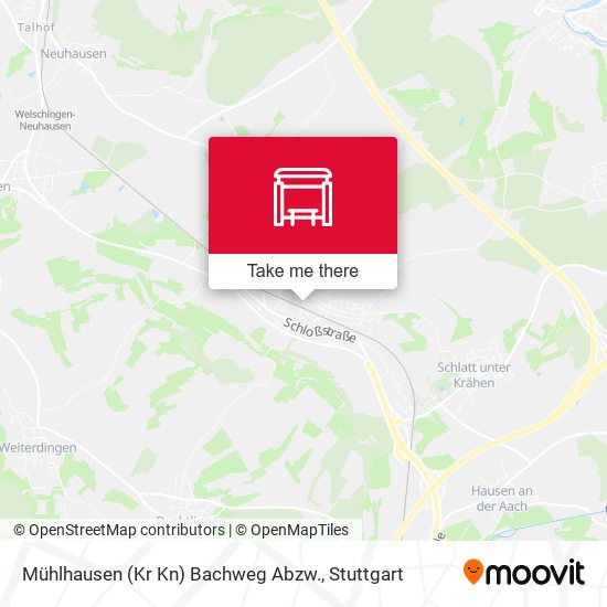 Mühlhausen (Kr Kn) Bachweg Abzw. map