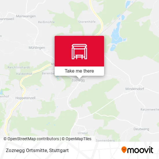 Карта Zoznegg Ortsmitte