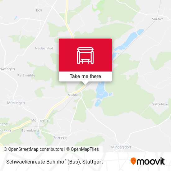 Schwackenreute Bahnhof (Bus) map