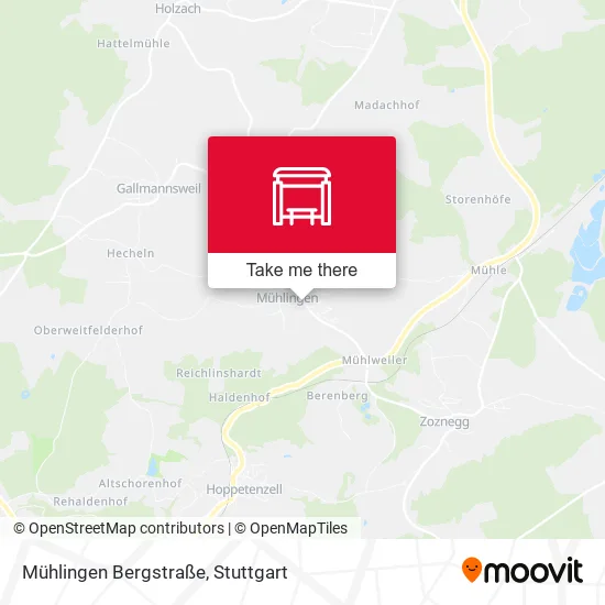 Карта Mühlingen Bergstraße