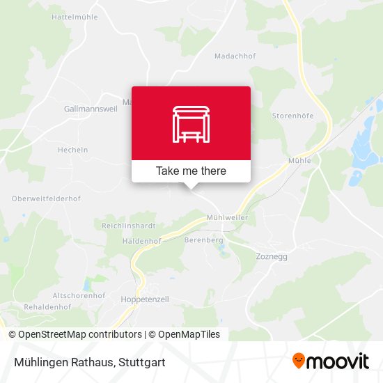 Mühlingen Rathaus map