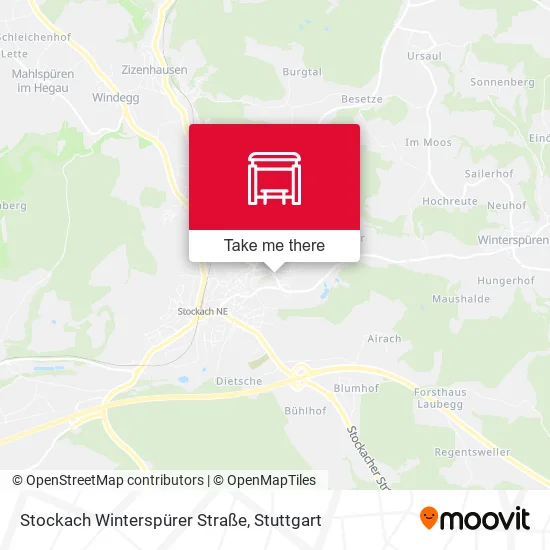 Карта Stockach Winterspürer Straße