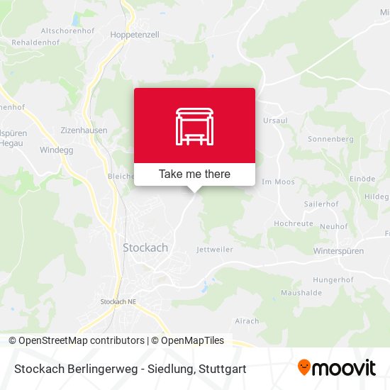 Stockach Berlingerweg - Siedlung map