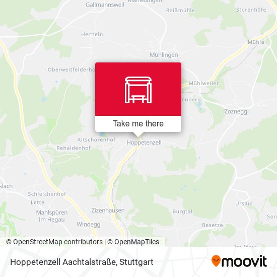 Hoppetenzell Aachtalstraße map