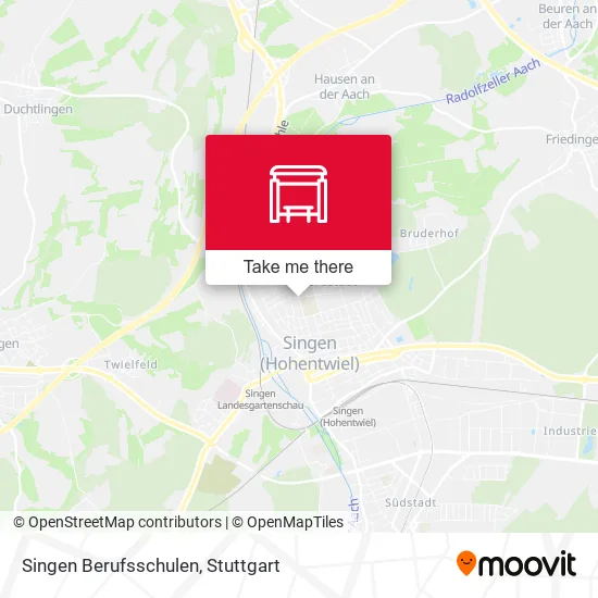 Карта Singen Berufsschulen