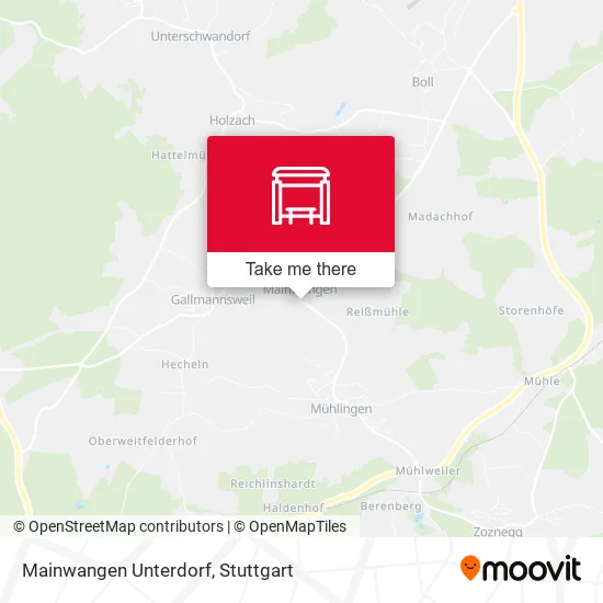 Карта Mainwangen Unterdorf