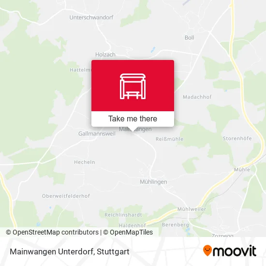 Карта Mainwangen Unterdorf