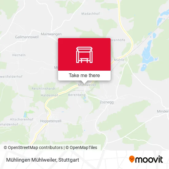 Карта Mühlingen Mühlweiler