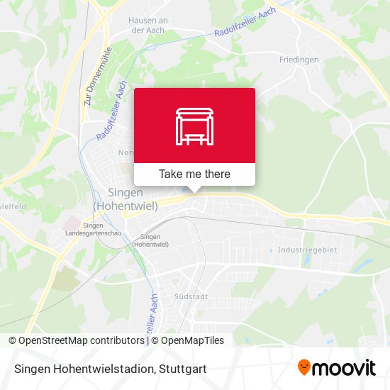Singen Hohentwielstadion map