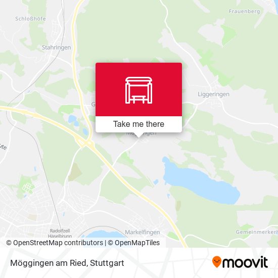 Карта Möggingen am Ried