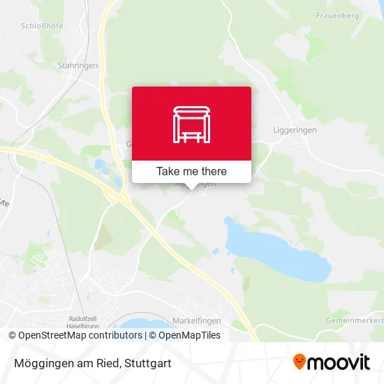 Карта Möggingen am Ried