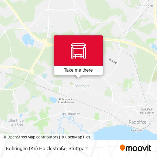 Карта Böhringen (Kn) Hölzlestraße