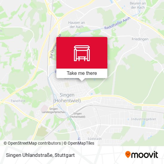 Singen Uhlandstraße map