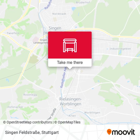Singen Feldstraße map