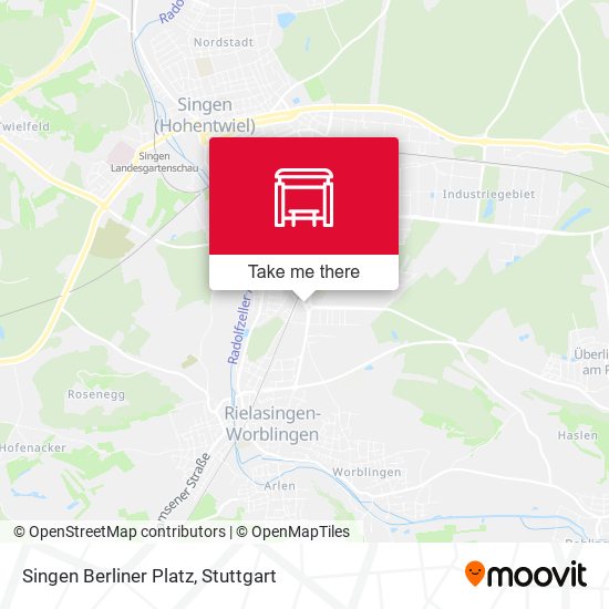Singen Berliner Platz map