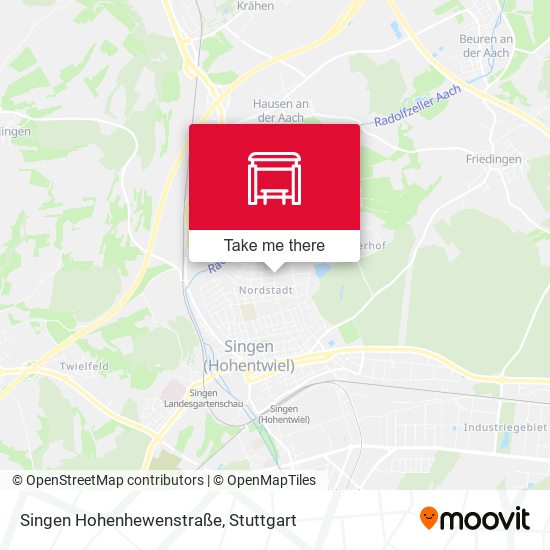 Singen Hohenhewenstraße map