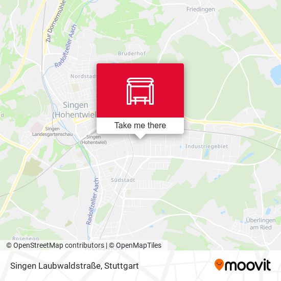 Singen Laubwaldstraße map