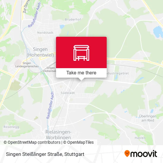 Карта Singen Steißlinger Straße