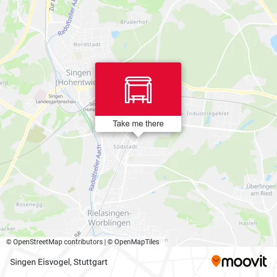Карта Singen Eisvogel