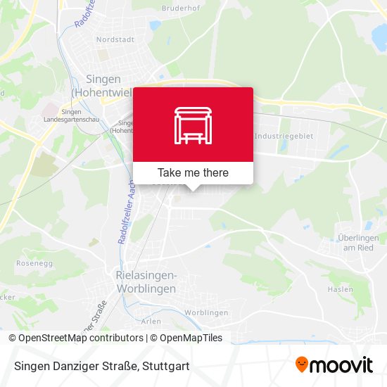 Singen Danziger Straße map