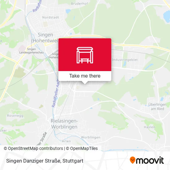 Карта Singen Danziger Straße