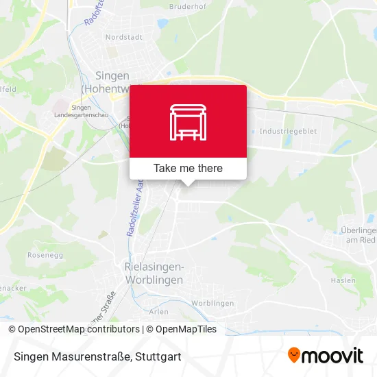 Карта Singen Masurenstraße