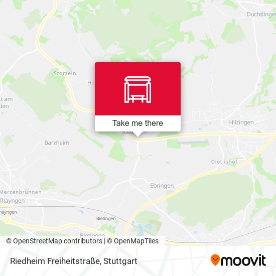 Riedheim Freiheitstraße map