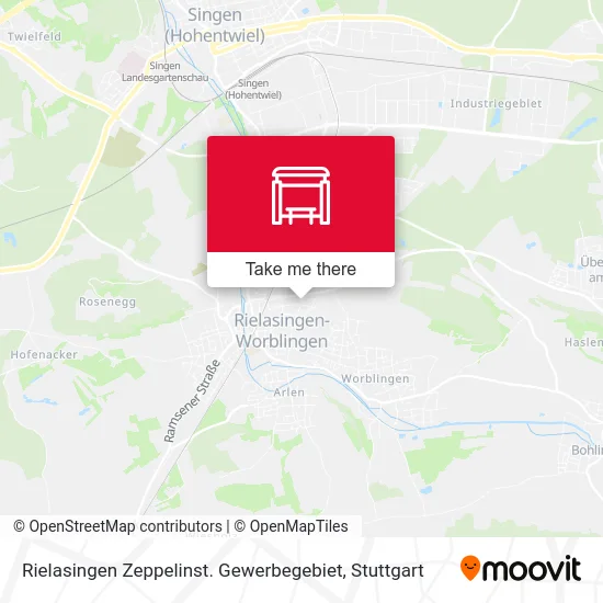 Rielasingen Zeppelinst. Gewerbegebiet map
