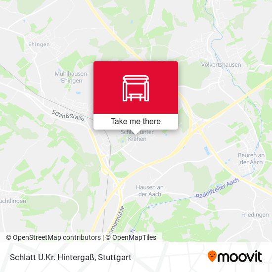 Карта Schlatt U.Kr. Hintergaß