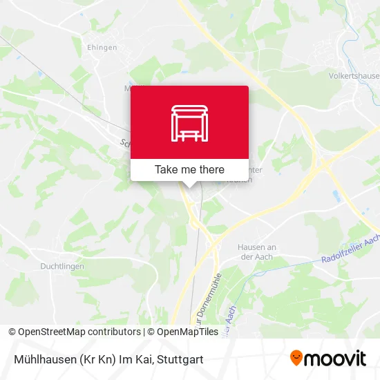 Карта Mühlhausen (Kr Kn) Im Kai