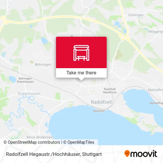 Карта Radolfzell Hegaustr. / Hochhäuser