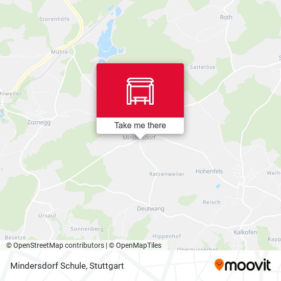 Mindersdorf Schule map