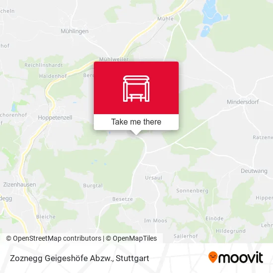 Карта Zoznegg Geigeshöfe Abzw.