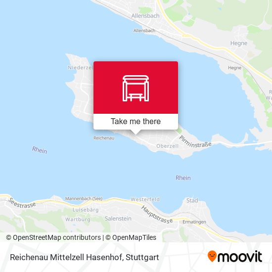Карта Reichenau Mittelzell Hasenhof